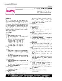 Datasheet LC723740 manufacturer Sanyo