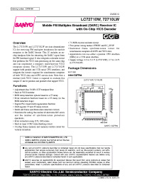 Datasheet LC72710LW manufacturer Sanyo