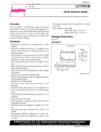 Datasheet LC73701M manufacturer Sanyo