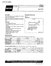 Datasheet LC7444 manufacturer Sanyo
