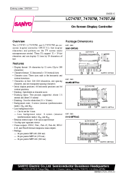 Datasheet LC74787M manufacturer Sanyo