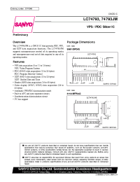 Datasheet LC74793JM manufacturer Sanyo