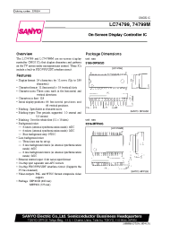 Datasheet LC74799 manufacturer Sanyo