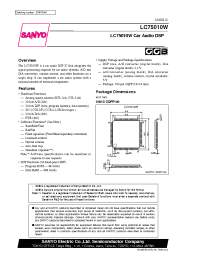 Datasheet LC75010W manufacturer Sanyo