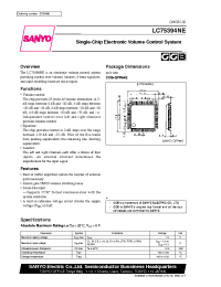 Datasheet LC75394 manufacturer Sanyo