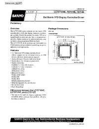 Datasheet LC75711NE manufacturer Sanyo