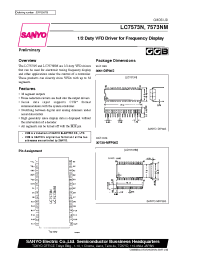 Datasheet LC7573NM manufacturer Sanyo