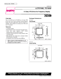 Datasheet LC7574NE manufacturer Sanyo