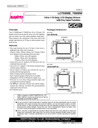 Datasheet LC75808 manufacturer Sanyo