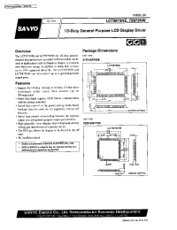Datasheet LC75873NW manufacturer Sanyo