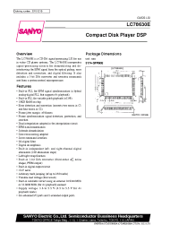 Datasheet LC78630 manufacturer Sanyo