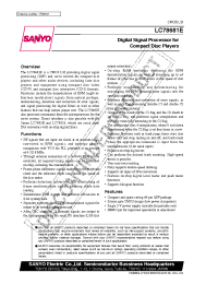 Datasheet LC78681E manufacturer Sanyo