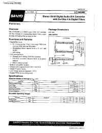 Datasheet LC78834M manufacturer Sanyo