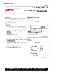 Datasheet LC78835 manufacturer Sanyo