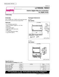 Datasheet LC78856 manufacturer Sanyo