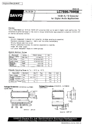 Datasheet LC7886M manufacturer Sanyo