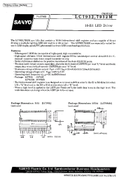 Datasheet LC7932 manufacturer Sanyo