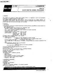 Datasheet LC83010 manufacturer Sanyo