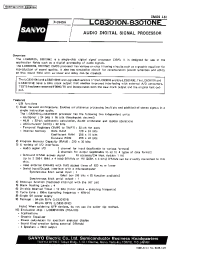 Datasheet LC83010NE manufacturer Sanyo