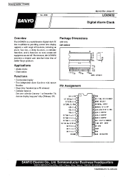 Datasheet LC85632 manufacturer Sanyo