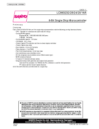 Datasheet LC863228A manufacturer Sanyo