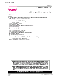 Datasheet LC863264A manufacturer Sanyo