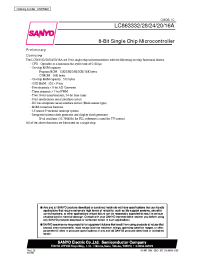 Datasheet LC863328A manufacturer Sanyo
