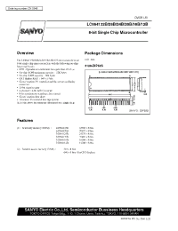 Datasheet LC864116B manufacturer Sanyo