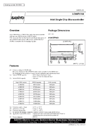 Datasheet LC864124 manufacturer Sanyo
