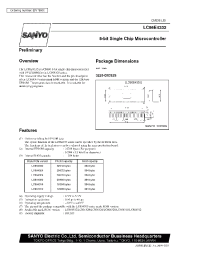 Datasheet LC864320 manufacturer Sanyo