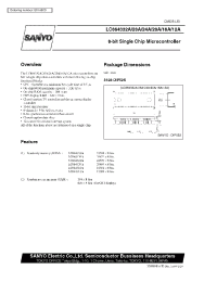 Datasheet LC864320A manufacturer Sanyo