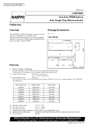 Datasheet LC864508 manufacturer Sanyo