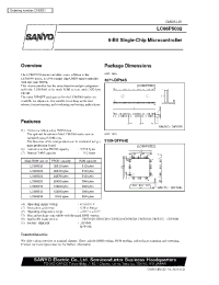 Datasheet LC865016 manufacturer Sanyo