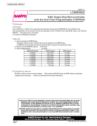 Datasheet LC865620 manufacturer Sanyo