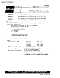 Datasheet LC866008A manufacturer Sanyo