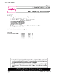 Datasheet LC866532A manufacturer Sanyo