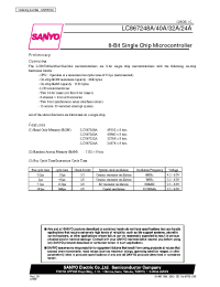Datasheet LC867232A manufacturer Sanyo