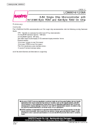 Datasheet LC868012A manufacturer Sanyo
