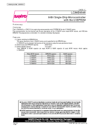 Datasheet LC86E6548 manufacturer Sanyo