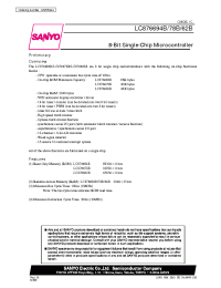 Datasheet LC876662B manufacturer Sanyo