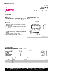 Datasheet LC89170M manufacturer Sanyo