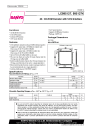 Datasheet LC895127 manufacturer Sanyo