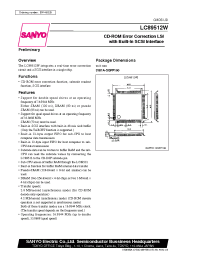 Datasheet LC89512W manufacturer Sanyo