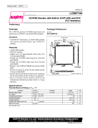 Datasheet LC897194 manufacturer Sanyo