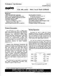 Datasheet LE25FV051T manufacturer Sanyo