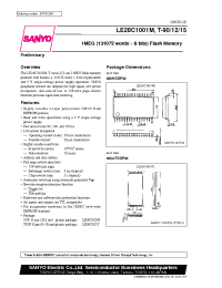 Datasheet LE28C1001M manufacturer Sanyo