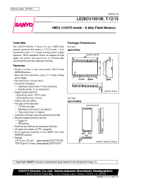 Datasheet LE28CV1001T manufacturer Sanyo