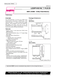 Datasheet LE28FV4001R-25 manufacturer Sanyo