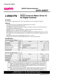Datasheet LV8041FN manufacturer Sanyo
