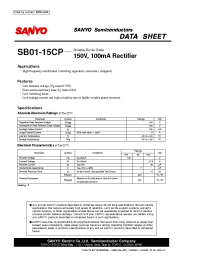 Datasheet SB01-15CP manufacturer Sanyo